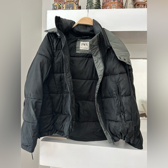 Zara Puff Jacket Size L - Picture 2 of 4